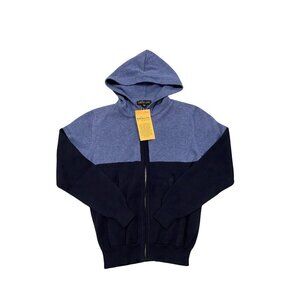 Trikaya Made in Nepal Boy's Blue Hooded Sweater - Size M - New!